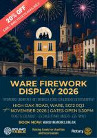 Ware Fireworks Display 2026